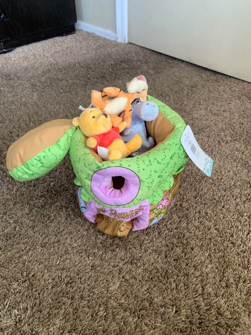 Disney Baby Mr.Sanders Winnie the Pooh Treehouse Plush Mini Tigger Eeyore Pooh